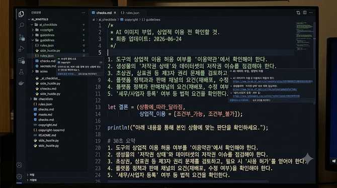 AI 이미지 부업, 상업적 이용 전 확인할 것