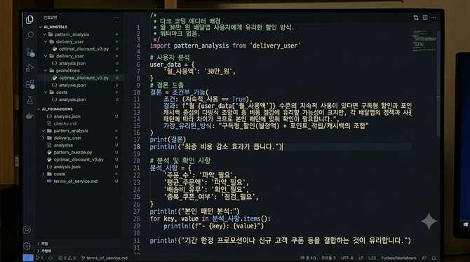 월 30만 원 배달앱 사용자에게 유리한 할인 방식
