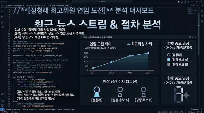 정청래 연임 도전 돌입, 대표 사퇴가 남긴 다음 수순은?