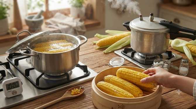 찰옥수수 완벽하게 삶는 법과 시간 가이드