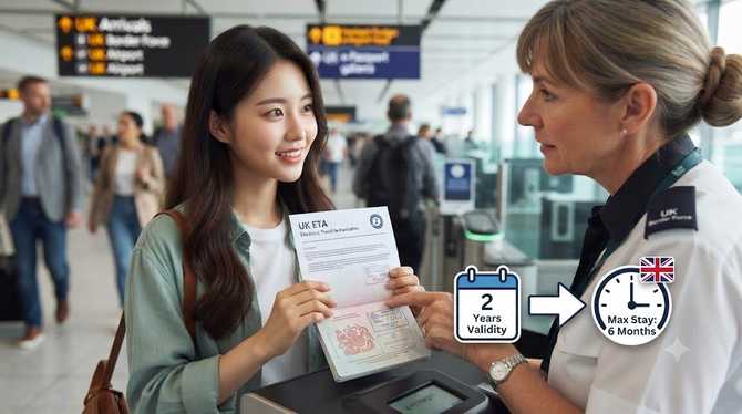 ETA 비자 발급 후 유효기간, 실제 체류 기간과 관계 있나요?