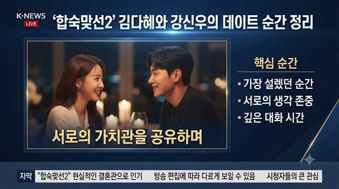 합숙맞선2′ 김다혜와 강신우의 데이트 순간 정리