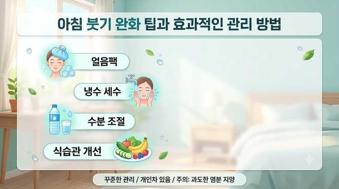 아침 붓기 완화 팁과 효과적인 관리 방법