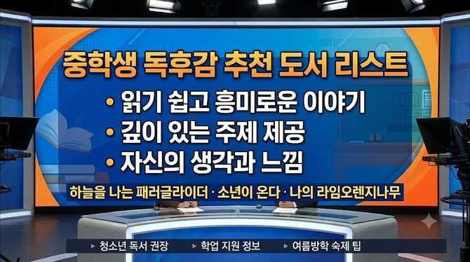 중학생을 위한 독후감 추천 도서 리스트