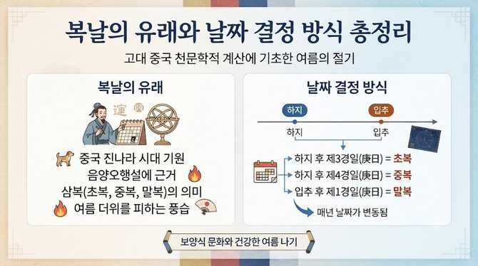 복날의 유래와 날짜 결정 방식 총정리