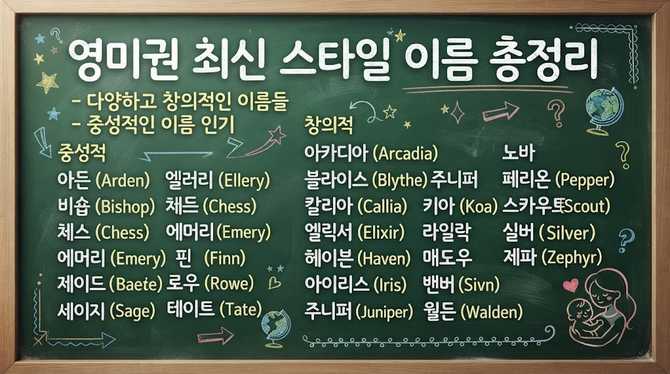 영미권 최신 스타일 이름 총정리