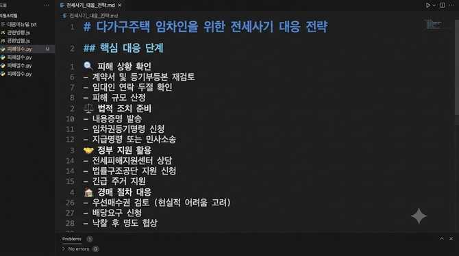 다가구주택 임차인을 위한 전세사기 대응 전략