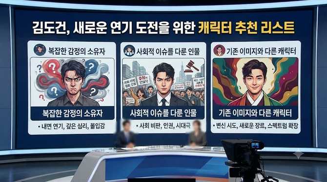 김도건이 도전할 만한 캐릭터 추천 리스트