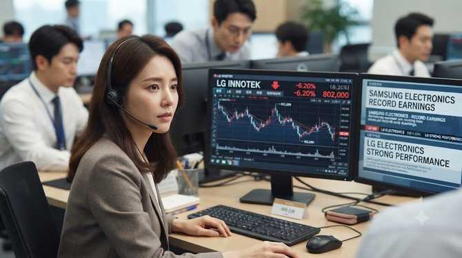 LG이노텍, 삼성전자 실적 호조에도 주가 하락의 의외 원인?