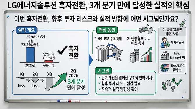 LG에너지솔루션 흑자전환, 3개 분기 만에 달성한 실적의 핵심