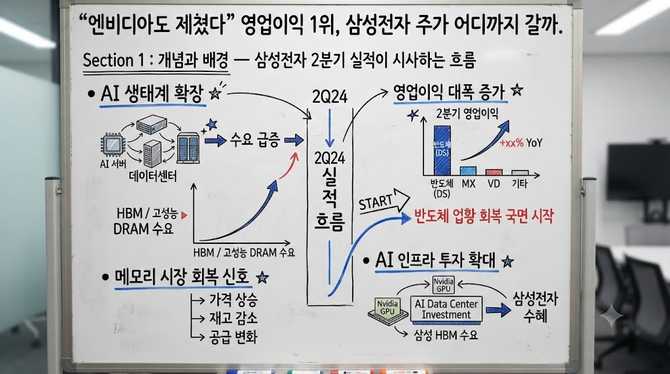 엔비디아도 제쳤다” 영업이익 1위, 삼성전자 주가 어디까지 갈까