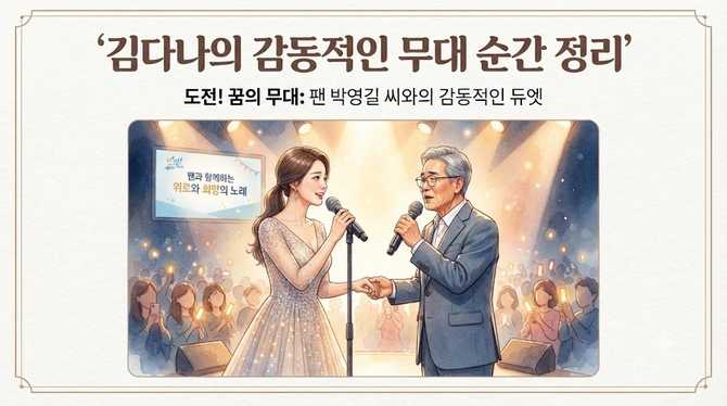 김다나의 감동적인 무대 순간 정리