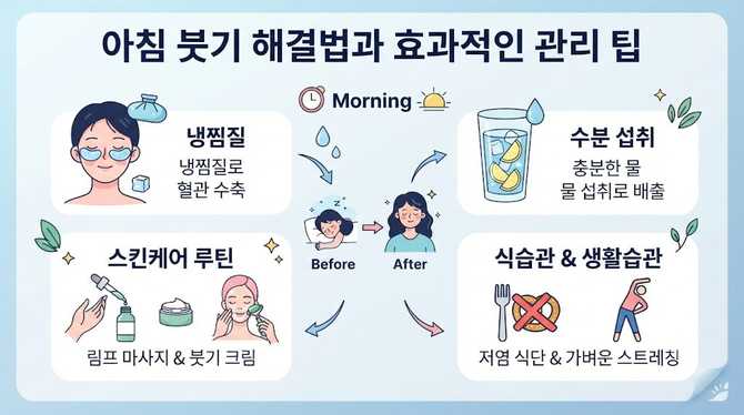 아침 붓기 해결법과 효과적인 관리 팁