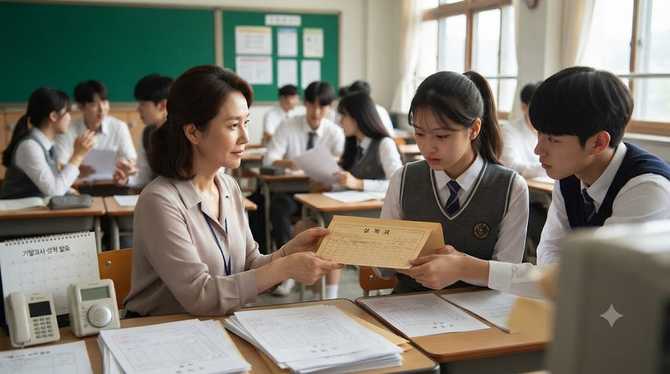 고등학교 기말고사 성적표 발급 일정 안내