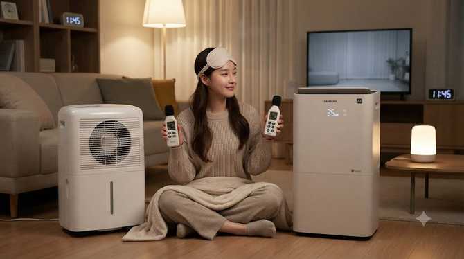 삼성전자 AI 인버터 제습기 소음 비교 및 사용 후기