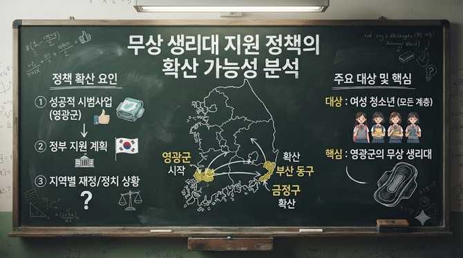 무상 생리대 지원 정책의 확산 가능성 분석