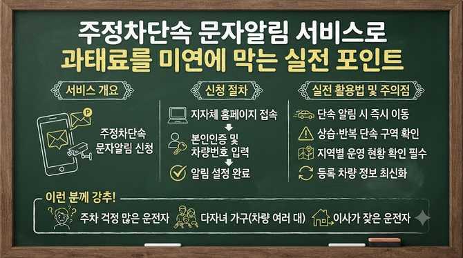 주정차단속 문자알림 서비스로 과태료를 미연에 막는 실전 포인트