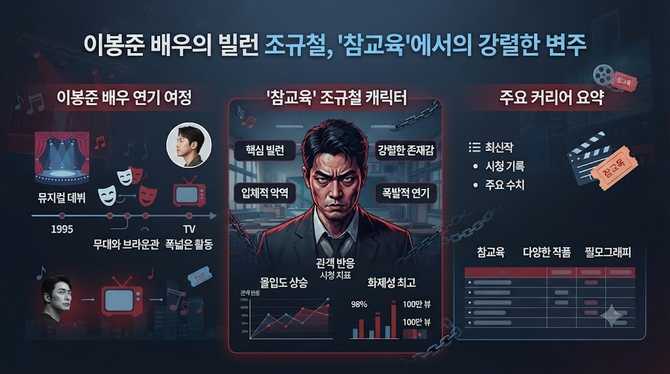 이봉준 배우의 빌런 조규철, 참교육에서의 강렬한 변주