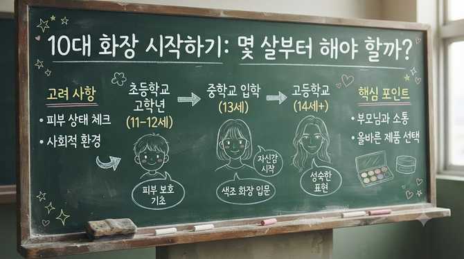 10대 화장 시작하기: 몇 살부터 해야 할까