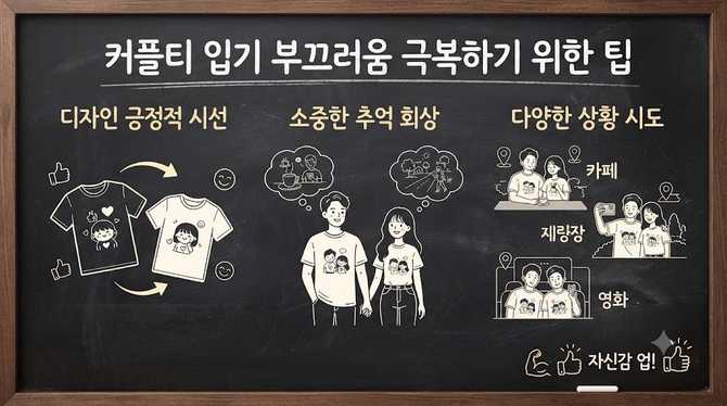 커플티 입기 부끄러움 극복하기 위한 팁