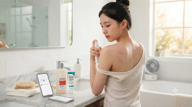 여름철 등드름 예방과 관리 방법 총정리