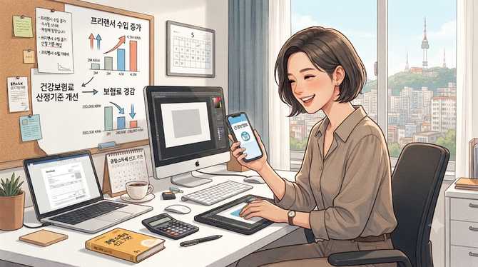 프리랜서 수입이 늘면 건강보험료 경감은 어떻게 될까?