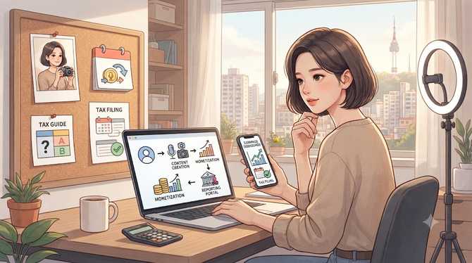 1인 미디어 창작자 수익, 사업자등록 없이도 신고 대상일까?