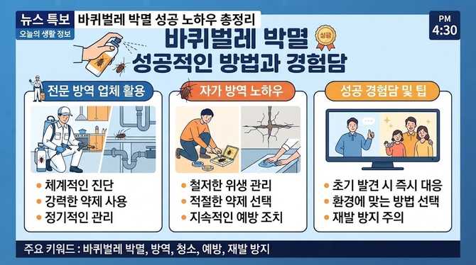 바퀴벌레 박멸을 위한 성공적인 방법과 경험담 총정리