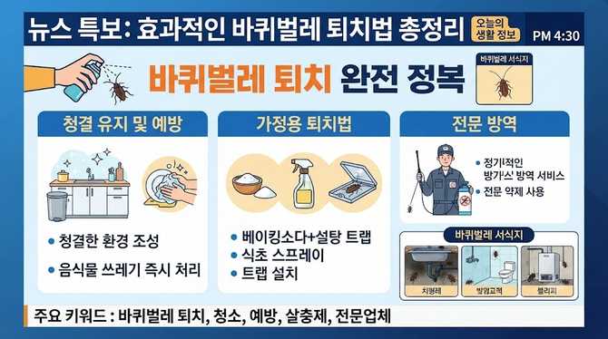 효과적인 바퀴벌레 퇴치법 총정리