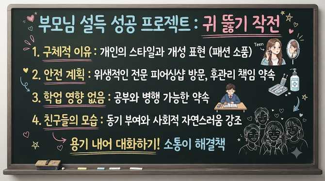 부모님 설득으로 귀 뚫기 성공하는 방법