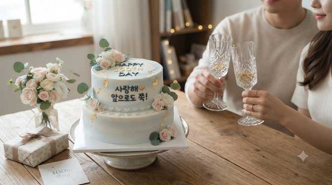 100일 기념 레터링 케이크 문구 아이디어 모음