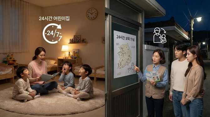 전국 24시간 어린이집 현황과 이용 안내