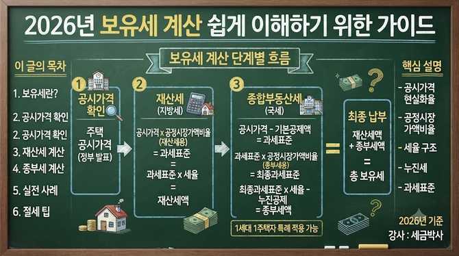 2026년 보유세 계산 쉽게 이해하기 위한 가이드