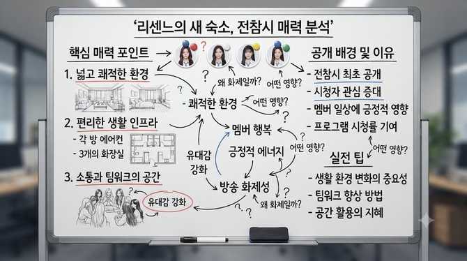 리센느의 새 숙소, 전참시에서 공개된 매력 포인트 분석