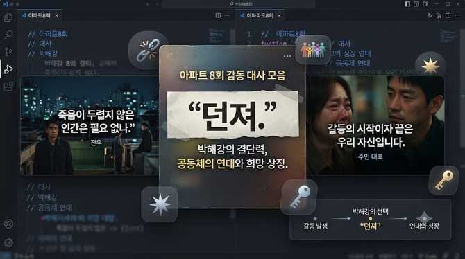 아파트 8회’의 감동적인 대사 모음