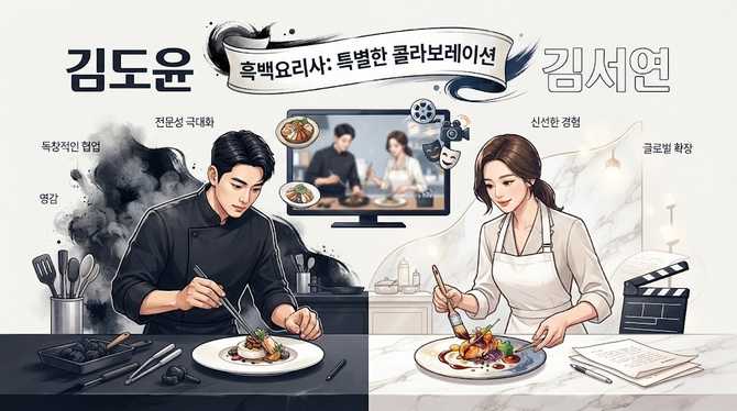 김도윤과 김서연, 흑백요리사에서의 특별한 콜라보레이션