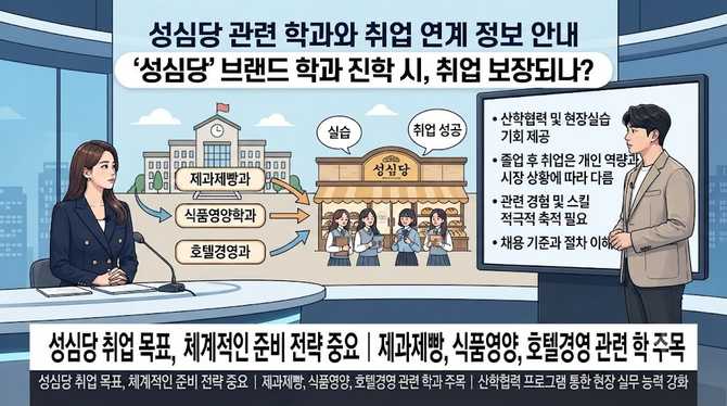 성심당 관련 학과와 취업 연계 정보 안내
