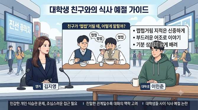 대학교 친구와의 식사 예절 가이드