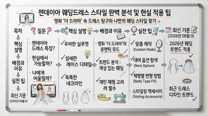 젠데이아 웨딩드레스 스타일 완벽 분석 및 현실 적용 팁