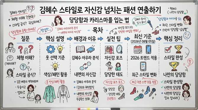 김혜수 스타일로 자신감 넘치는 패션 연출하기