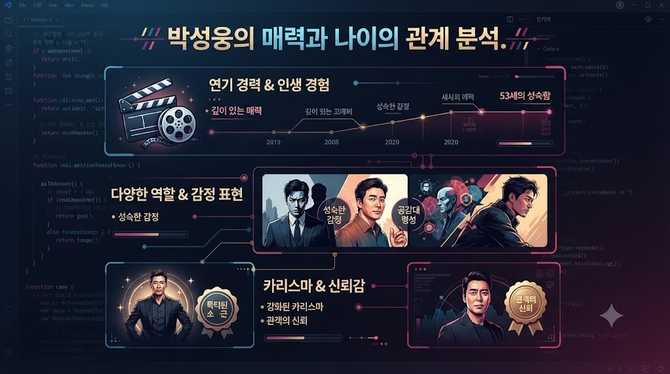 박성웅의 매력과 나이의 관계 분석