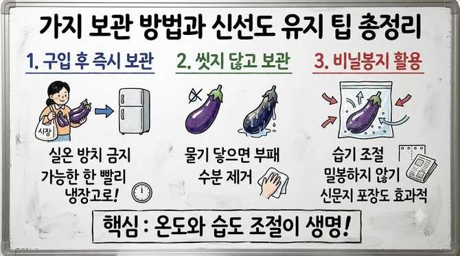 가지 보관 방법과 신선도 유지 팁 총정리