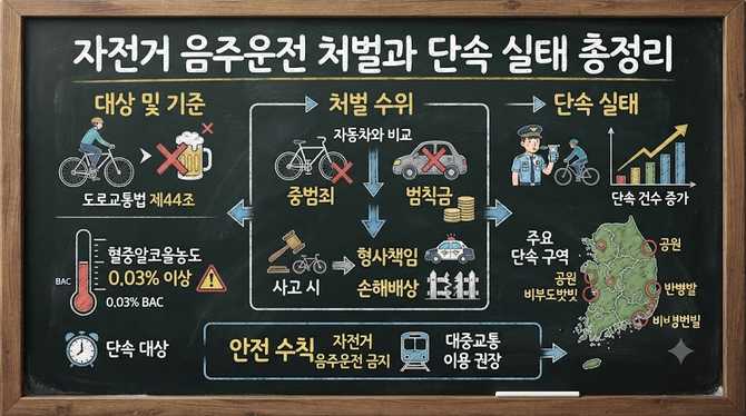 자전거 음주운전 처벌과 단속 실태 총정리