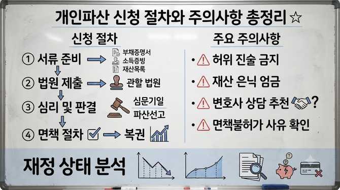 개인파산 신청 절차와 주의사항 총정리