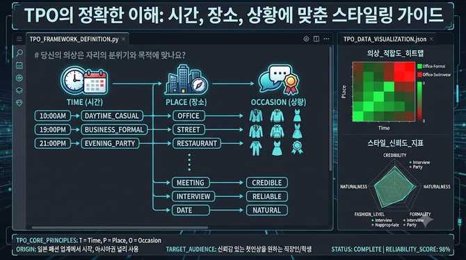 TPO 뜻과 의미, 장소에 맞춘 옷차림은 어떻게 정해지나?