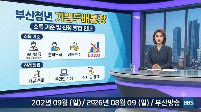부산청년 기쁨두배통장 소득 기준 및 신청 방법 안내
