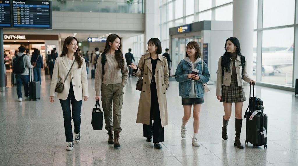 리센느의 공항 패션, 놓치지 말아야 할 포인트