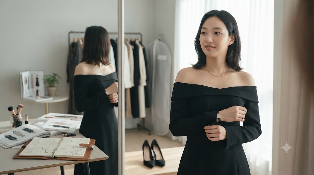 김고은 스타일 오프숄더 드레스 완벽 가이드