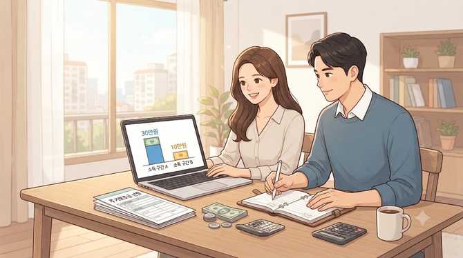 맞벌이 가구의 주거보조금 산정은 소득구간에 따라 다를까?