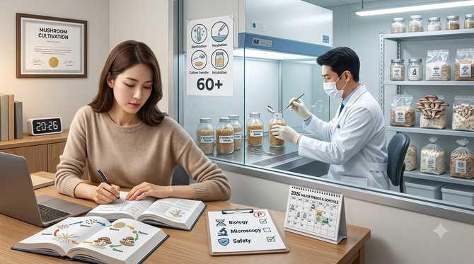 버섯종균기능사 필기·실기 일정과 합격 포인트, 2026년 주요 흐름